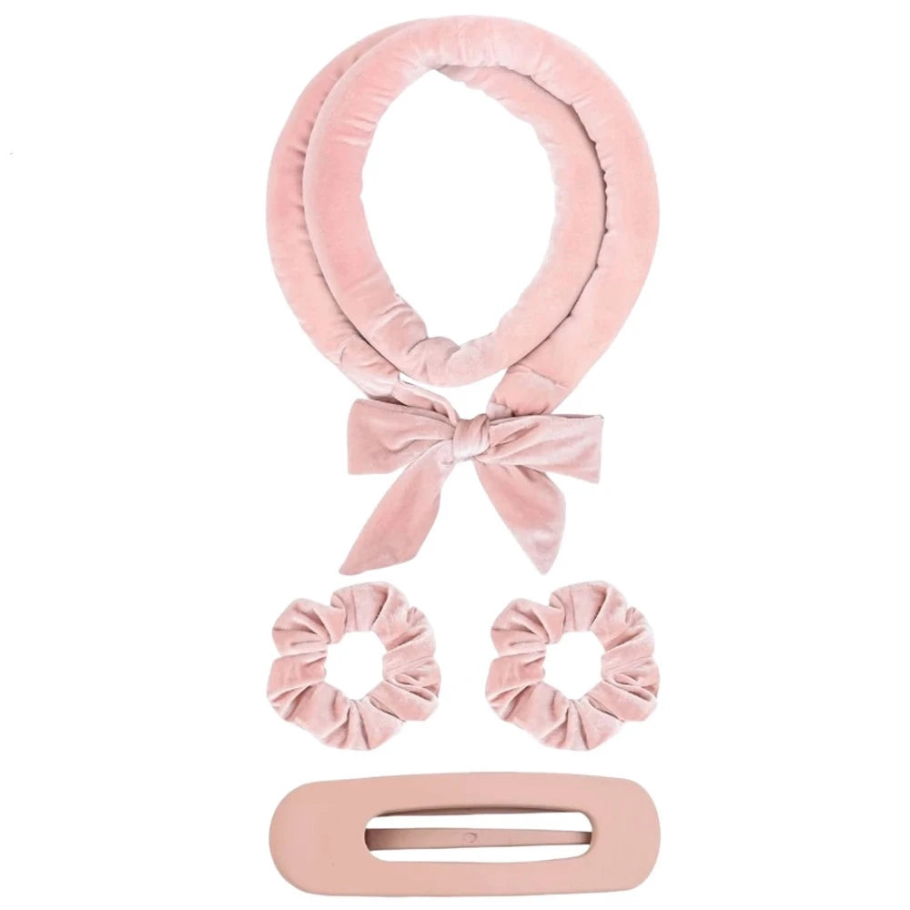 No Heat Hair Rollers Heatless Curling Rod Headband Soft Hair Curler Satin Curlers Curls Sleeping Bonnet Night Cap Styling Tools