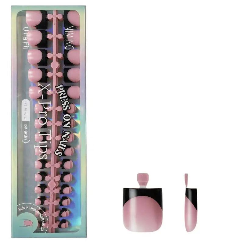 French Tip Press-On Toenails