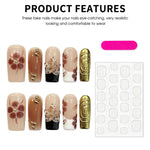 Retro Flower Press On Nails