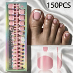 French Tip Press-On Toenails
