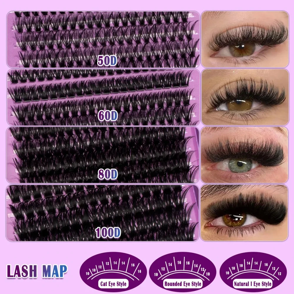 Natural Volume Lash Cluster Kit