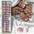 French Tip Press-On Toenails